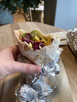 Huge and delicious vegan burrito at Zocalo in Copenhagen