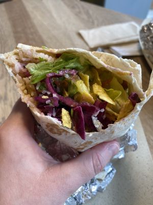 Huge and delicious vegan burrito at Zocalo in Copenhagen