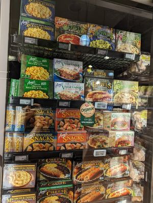 Frozen vegetarian and vegan meals at Organic Foods and Cafe - SZR  in Dubai