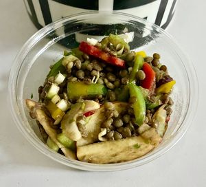 Lentil salad at Organic Foods and Cafe - SZR  in Dubai