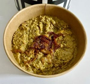 Lentil and coconut curry at Organic Foods and Cafe - SZR  in Dubai