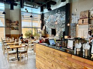 The cafe  at Organic Foods and Cafe - SZR  in Dubai