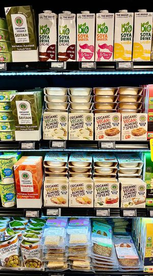 Spreads, tofus and tempehs at Organic Foods and Cafe - SZR  in Dubai