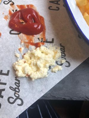 ‘Vegan mayo’ think it had gone off x at Cafe Sobar in Nottingham