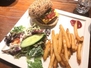 Beyond burger set at Kool Studio Kitchen in Kowloon