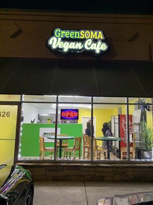Front of the restaurant  at Green Soma Vegan Cafe in Hapeville