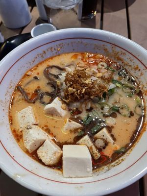 Spicy creamy ramen at JINYA Ramen Bar in Fairfax