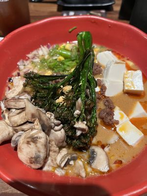 Vegan harvest + mushrooms   at JINYA Ramen Bar in Fairfax