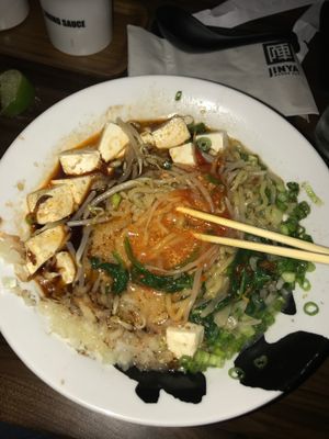 Spicy Creamy Vegan Ramen at JINYA Ramen Bar in Fairfax