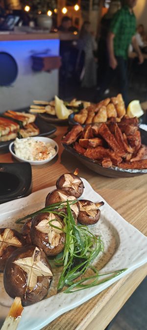 Grilled mushroom at Nami in Varberg