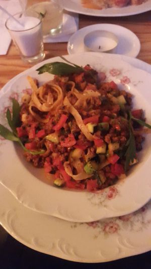 Vegan ragout at Roecklplatz in Munich