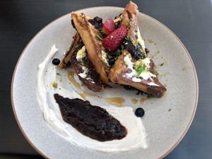 Heavenly French Toast at Ubuntu Vegan Cafe in Hawthorn