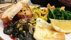 Big breakfast at Ubuntu Vegan Cafe in Hawthorn