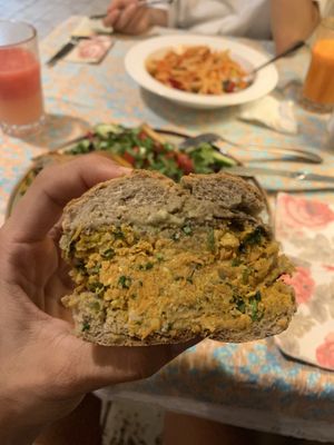 vegan sandwich yuuummmm at Twelve Tables in Yerevan