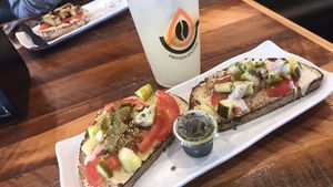 Humina humina toast  at Pressed Cafe in Burlington