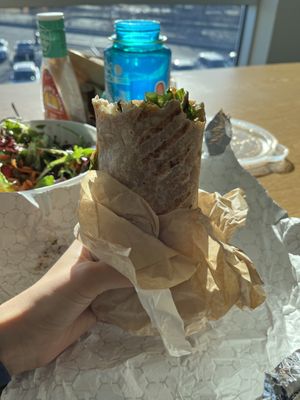 Vegan Ricky Martin burritoo  at Pressed Cafe in Burlington