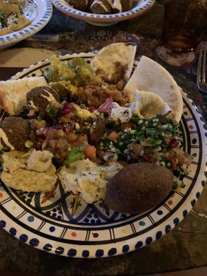 Mix food  at Fairouz in Milan