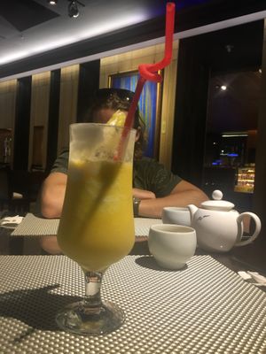 They have so many seasonal juices!  at Meimen FángKōngDòng 梅門防空洞 in Taipei