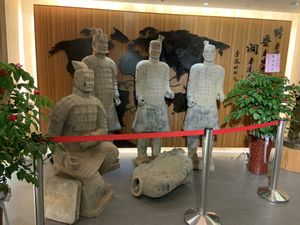 Display at Meimen FángKōngDòng 梅門防空洞 in Taipei