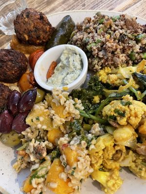 Falafel mezze   at Baba Ganoush in Kendal