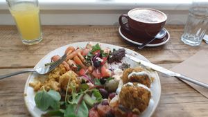 Very tasty and filling. Yummy :) at Baba Ganoush in Kendal