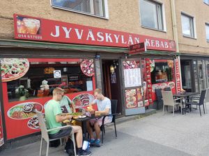 Meillä voit nauttia annoksesi myös terassilla. at Jyvaskylan Kebab in Jyvaskyla