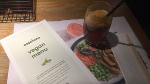 Vegan menu at Wagamama - Sunset Walk in Milton Keynes