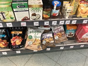 Vegan snacks  at DM Drogerie Markt in Miskolc