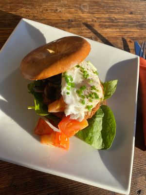 Breakfast Bagel
 at The Snug in Atherton