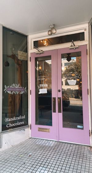 storefront at Asheville Chocolate in Asheville