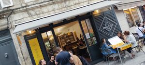 Ouside at Omelette Delice in La Rochelle