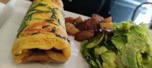 Omelette vegetale foresta at Omelette Delice in La Rochelle