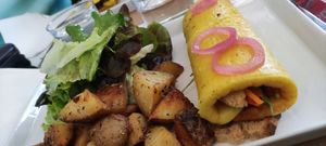 Omelette vegetale viridis at Omelette Delice in La Rochelle