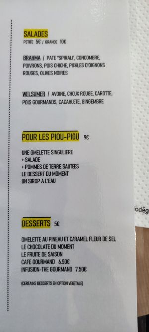 Dessert at Omelette Delice in La Rochelle