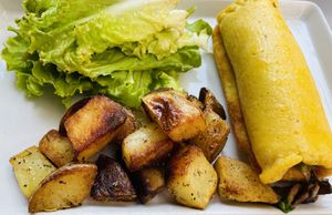 Omelette Vegan forestière ❤️ at Omelette Delice in La Rochelle