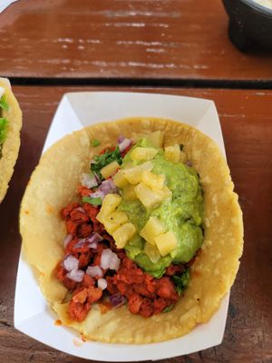Vegan pastor at Craft and Taco Lounge in Escondido