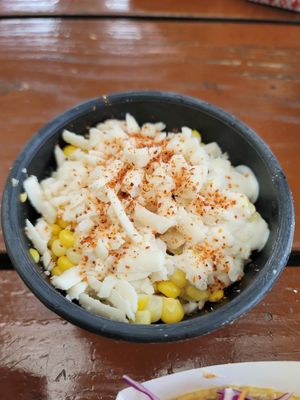 Vegan elote at Craft and Taco Lounge in Escondido