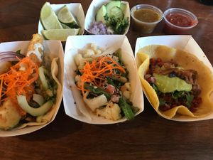 Delicious veggie tacos!  at Craft and Taco Lounge in Escondido