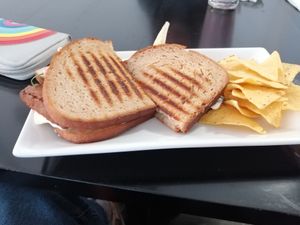 Bacon sandwich at Prana Cafe in Leicester