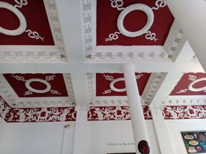 Interior at Prana Cafe in Leicester