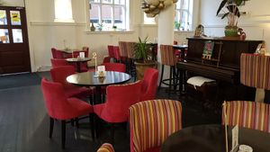 Inside at Prana Cafe in Leicester