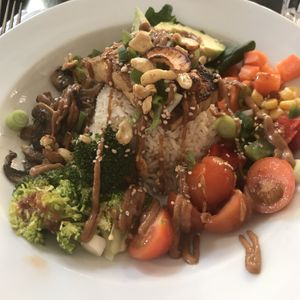 Buddha bowl  at Prana Cafe in Leicester