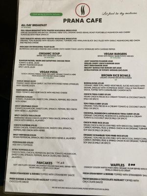   at Prana Cafe in Leicester