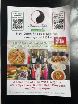 Prana Nights  at Prana Cafe in Leicester