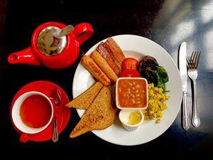 Full Vegan Breakfast with Toast and Rooibos Tea £12.45  at Prana Cafe in Leicester