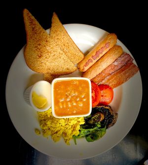 Full Vegan Breakfast with Toast £9.50  at Prana Cafe in Leicester