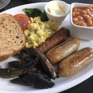 Full English (vegan)   at Prana Cafe in Leicester