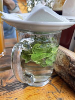 Fresh Mint Tea  at Hans im Glück in Bonn