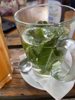 Mint tea  at Hans im Glück in Bonn