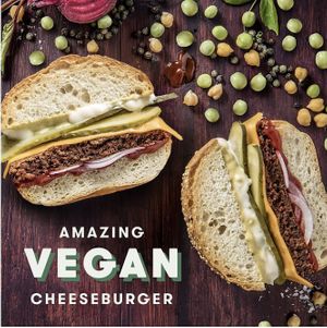 vegan cheeseburger at Grill'd - Flinders in Melbourne